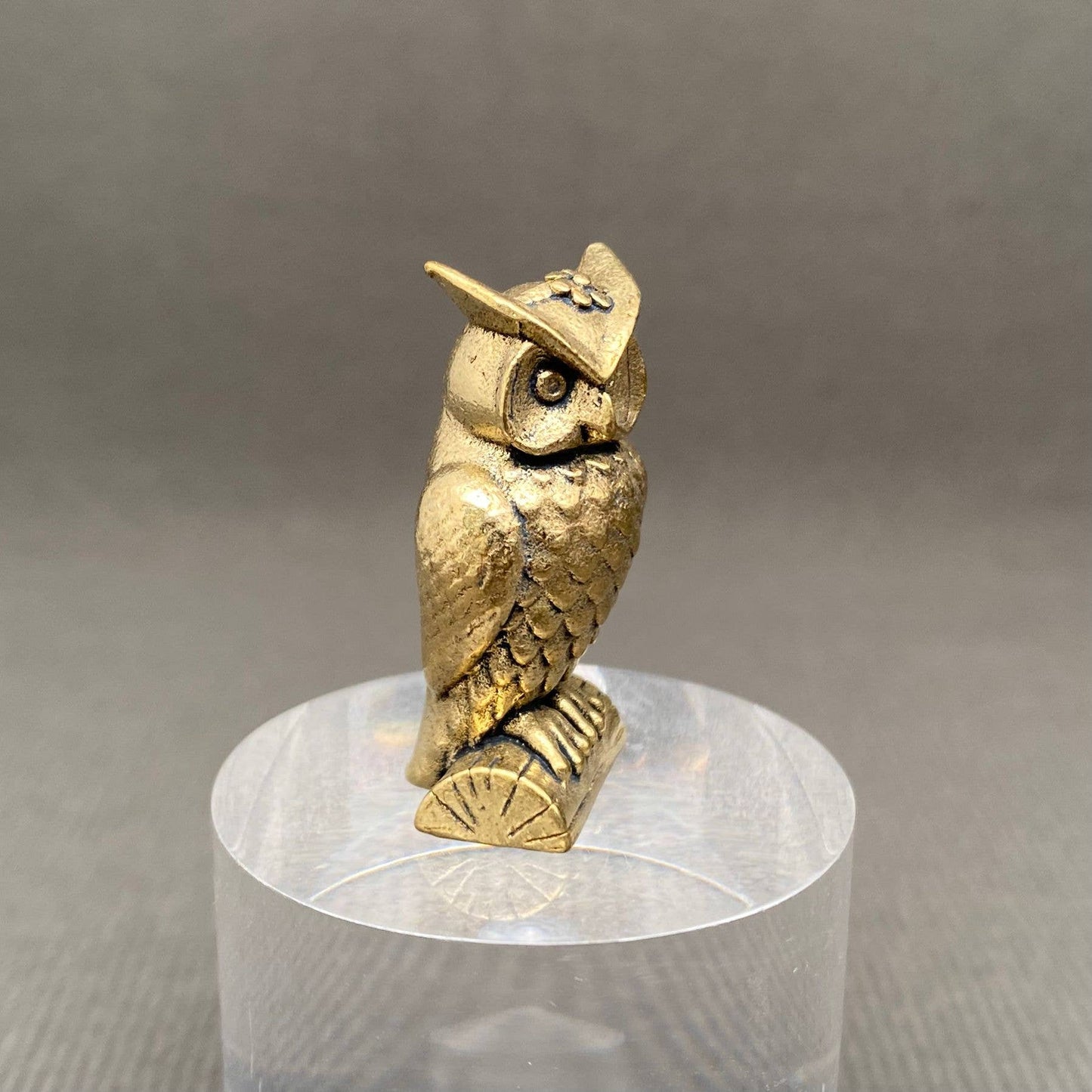 Owl Brass Archer Figurine