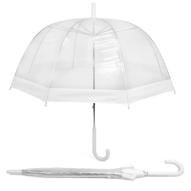 See-Thru-Bubble Wind-Resistant Premium Clear Umbrella - Yellow