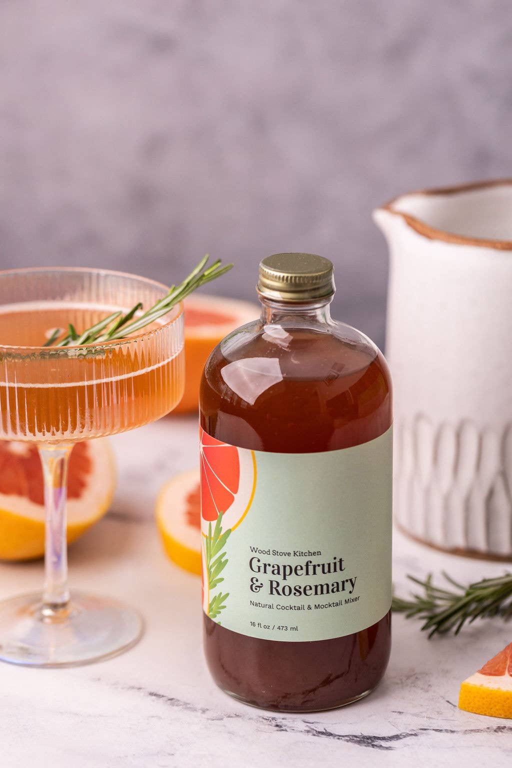 Grapefruit & Rosemary Cocktail & Mocktail Mixer 16 fl oz