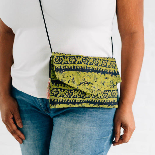 Naviya Batik Cotton Crossbody Bag