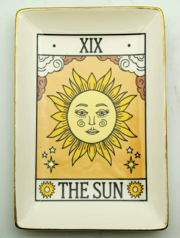 The Sun Tarot Card Ceramic Tray