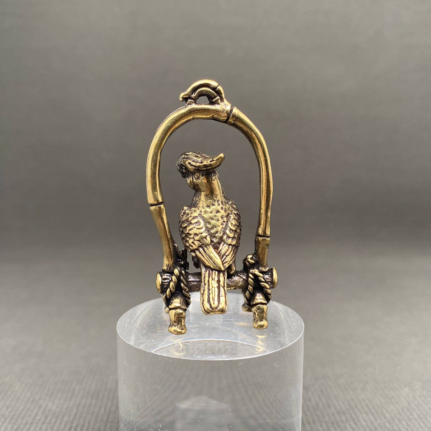 Brass Parrot Figurine