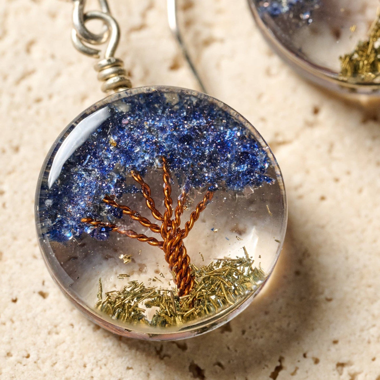 Life Tree Drop Earrings