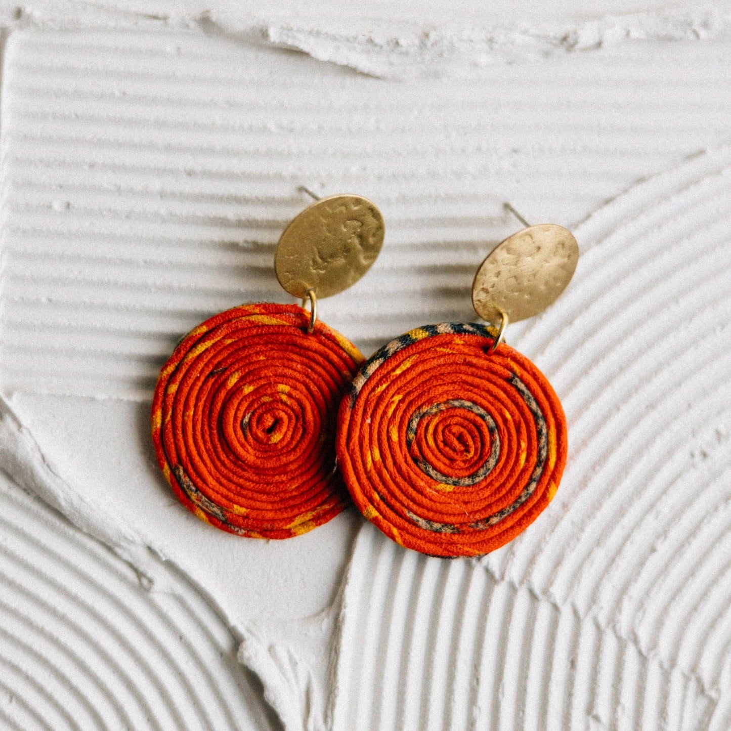 Jia Recycled Sari Dangle Earrings