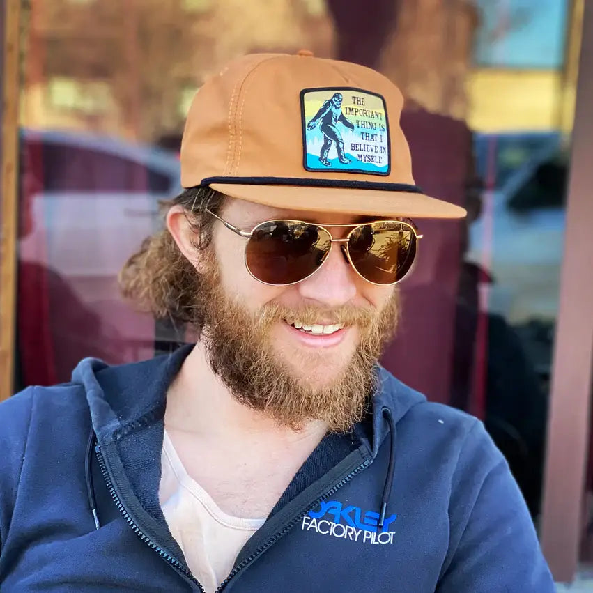 Bigfoot Believe Rope Hat (Teal)