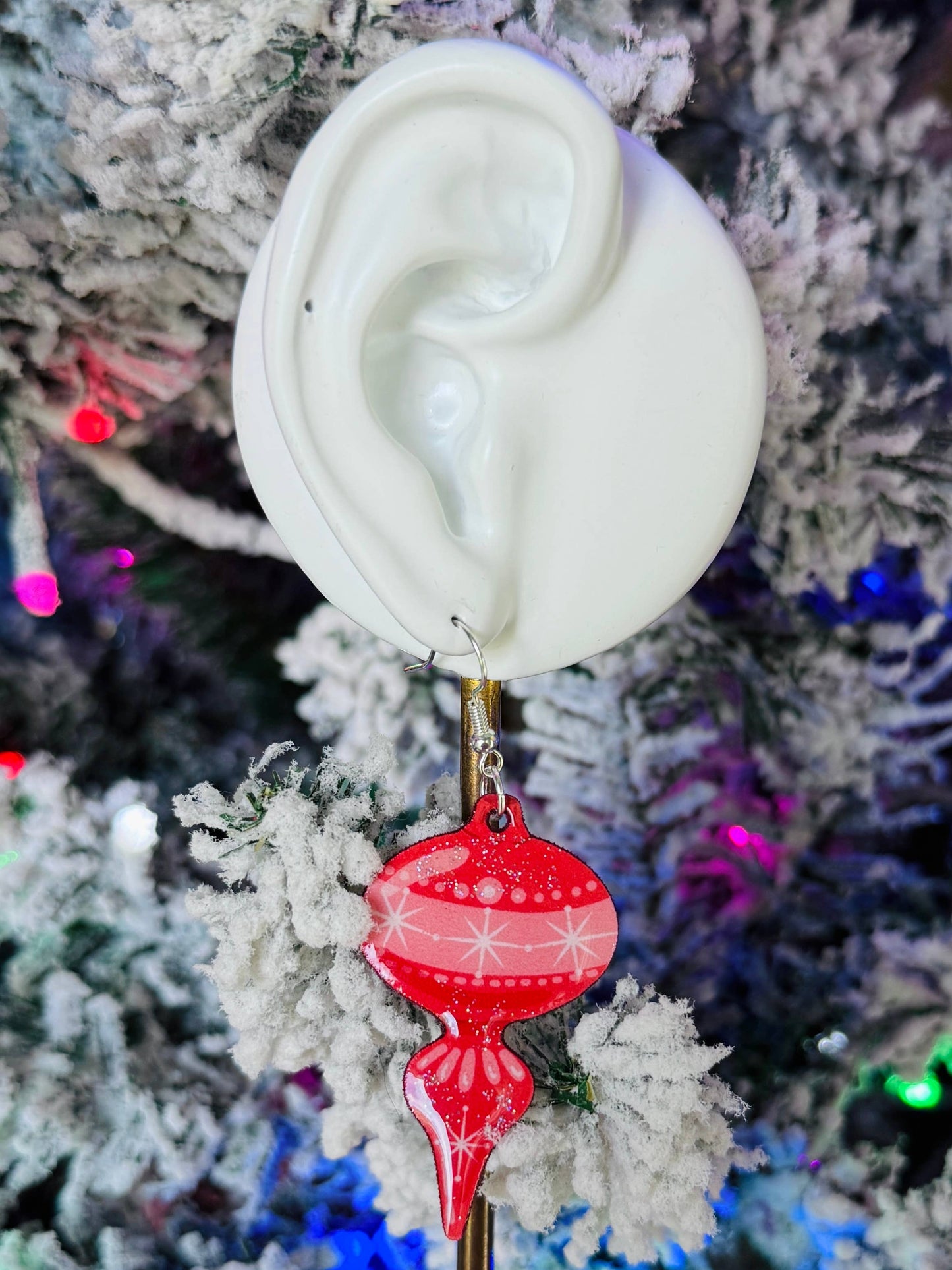 Retro Vintage Ornament Christmas Dangle Earring