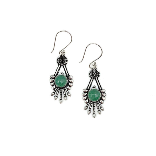 Geometric Fringe Earrings