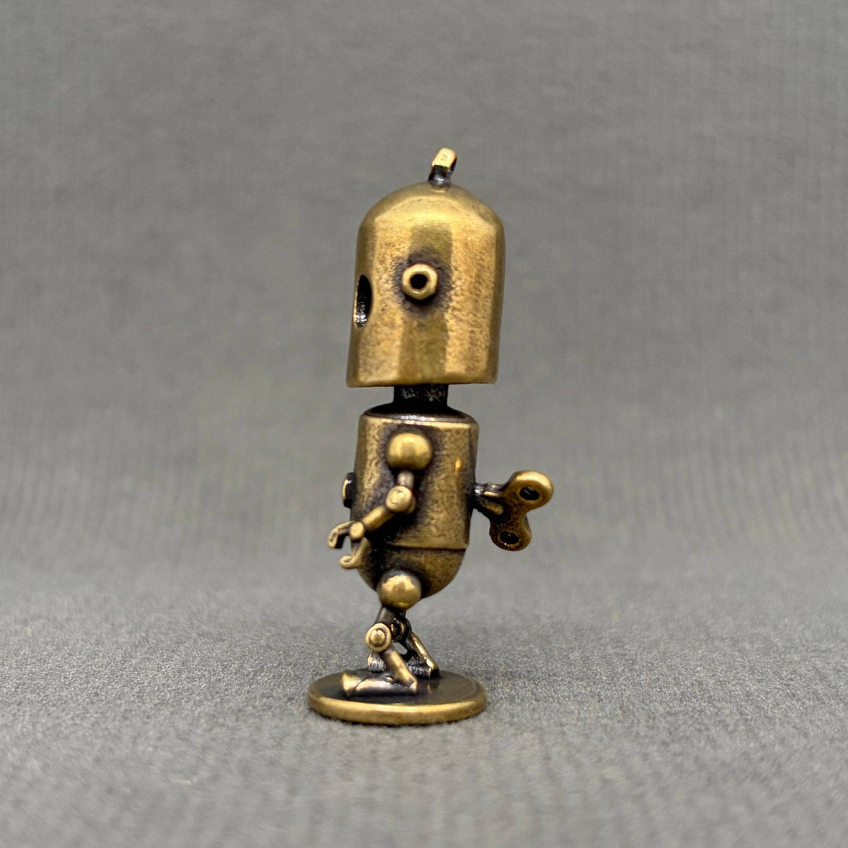 Mini Robot Brass Figurine