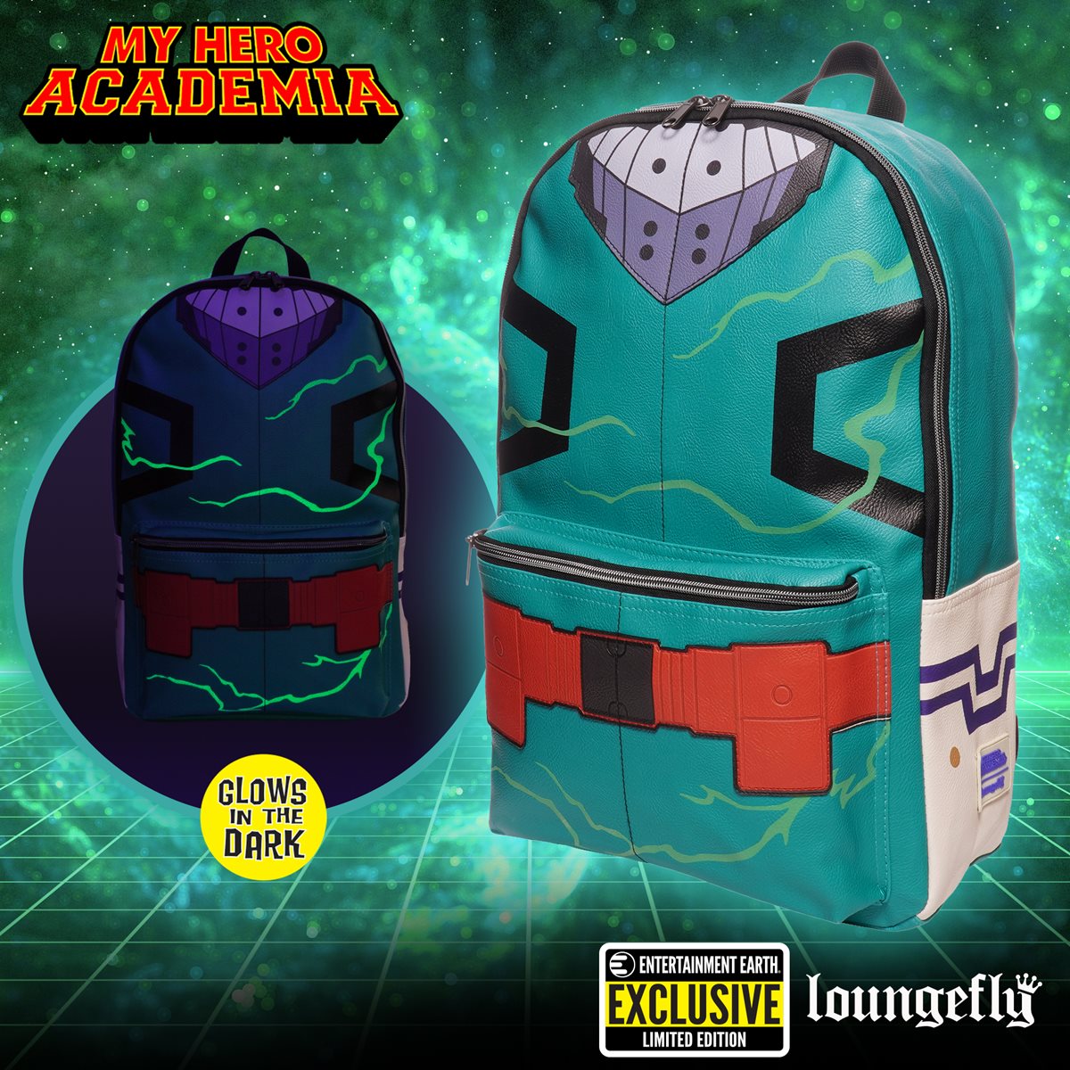 Deku (My Hero Academia) EE Exclusive Glow Cosplay Backpack by Loungefly