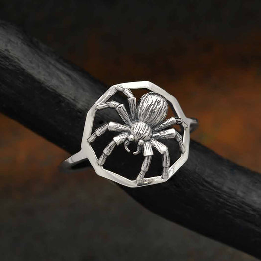 Sterling Silver Spider Ring: Size 5