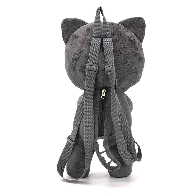 Skeleton Kitten Plushy Backpack