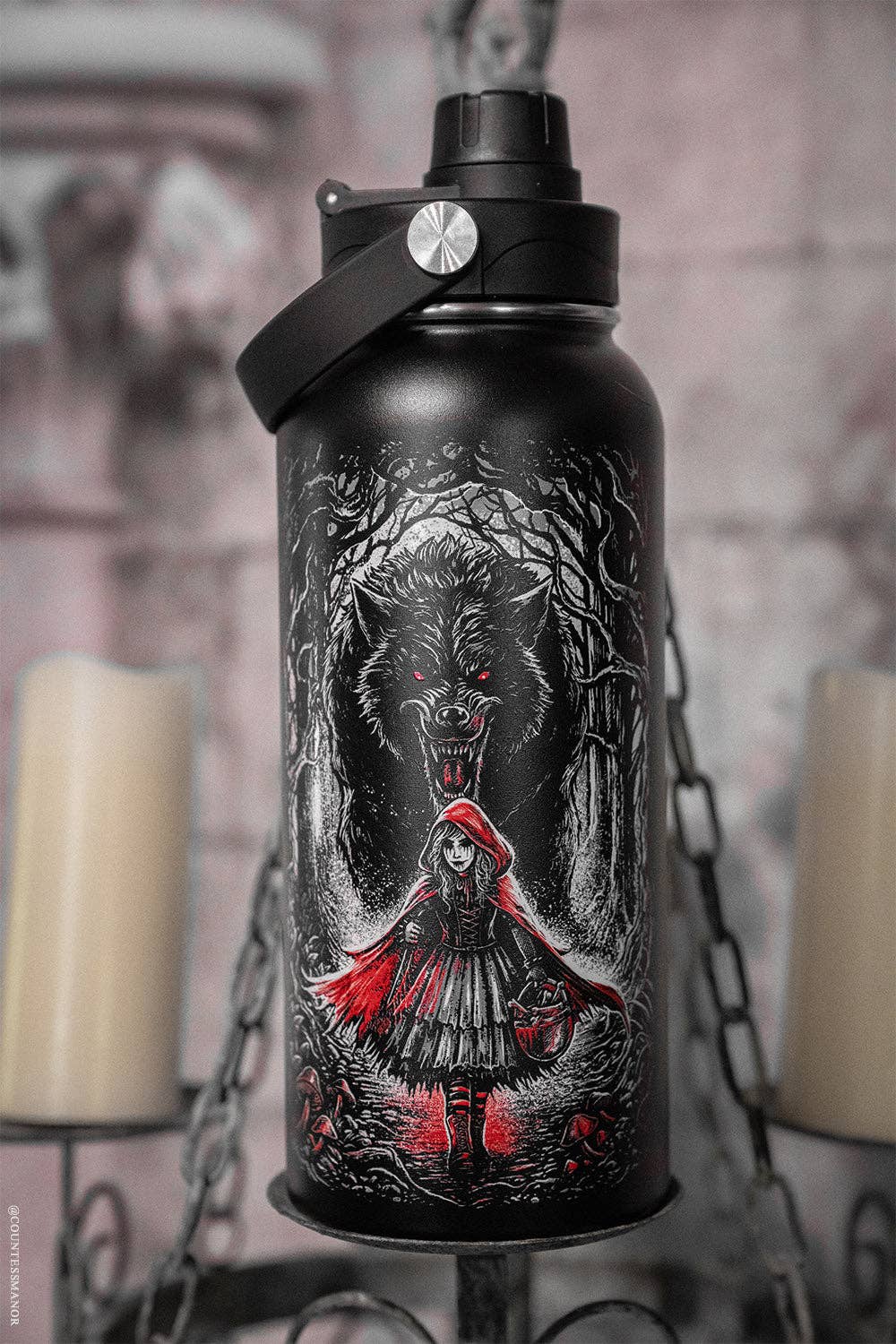 Little Dead Riding Hood 32 Oz Water Bottle