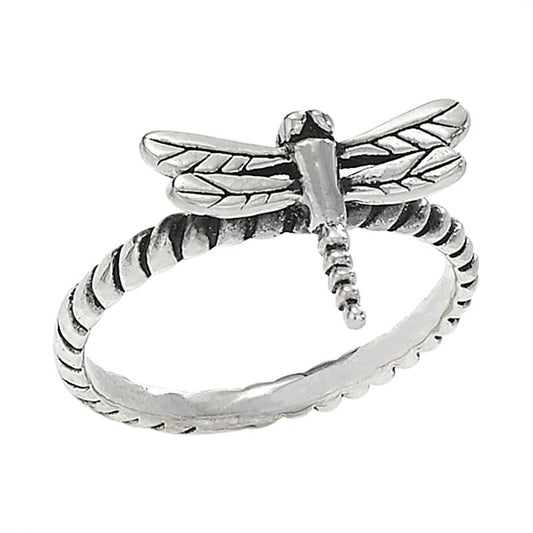 Little Dragonfly Sterling Silver Ring