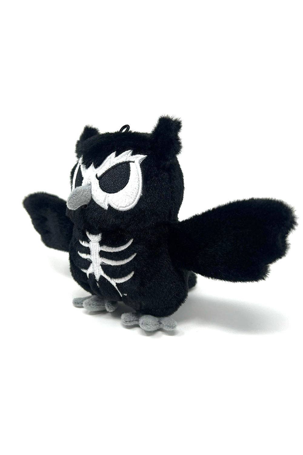 Skelehoot Owl Plush Keychain