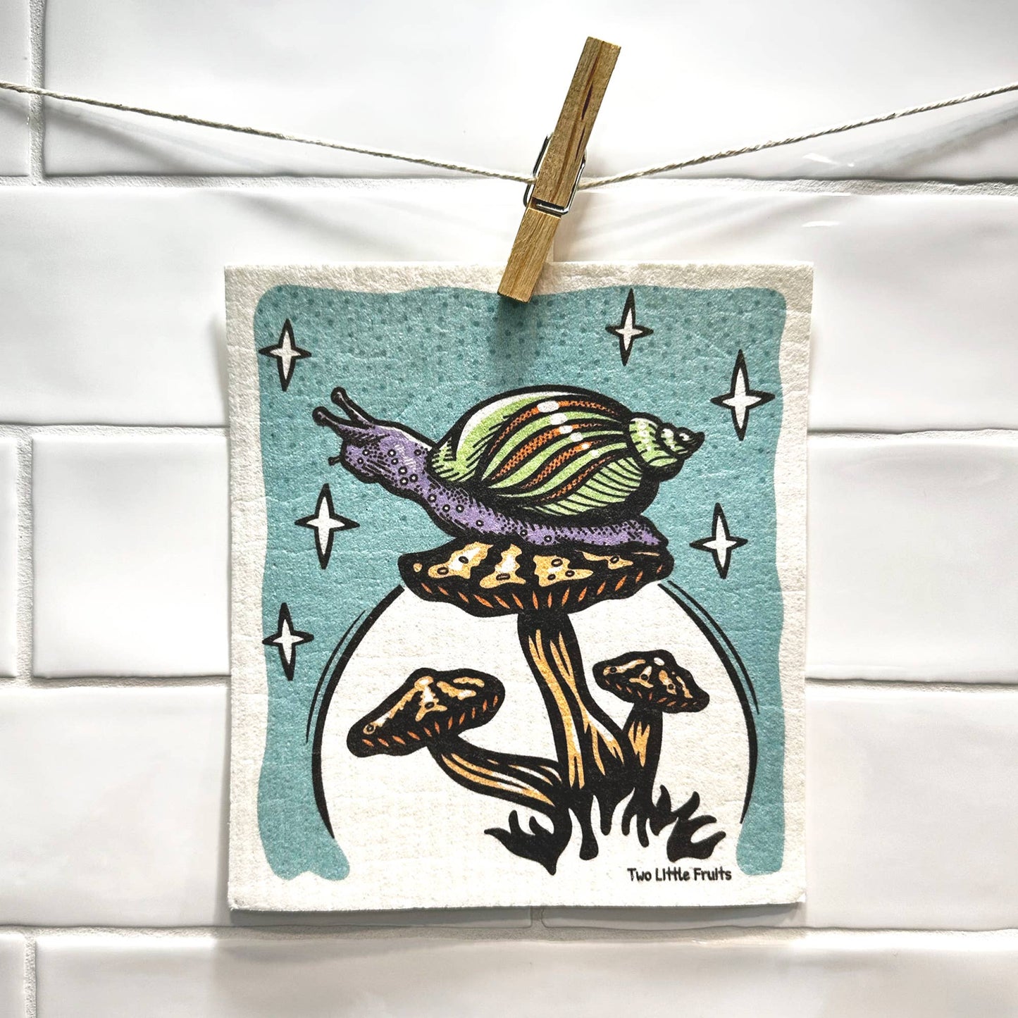 Garden Snail Swedish Dishcloth
