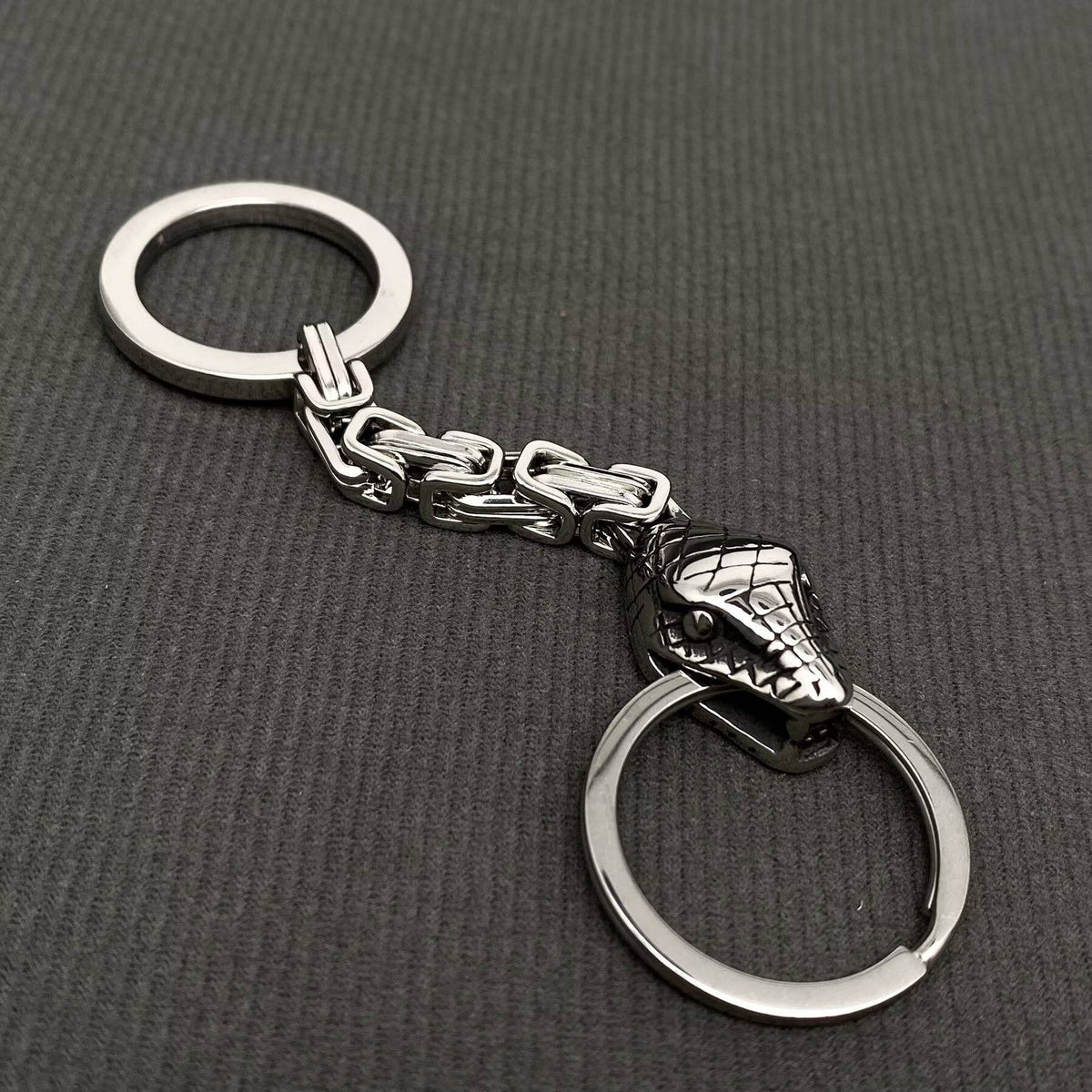 Stainless Steel Snake Keychain