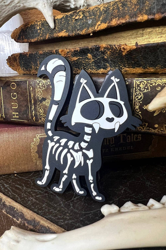 Skelekitty Rubber Magnet