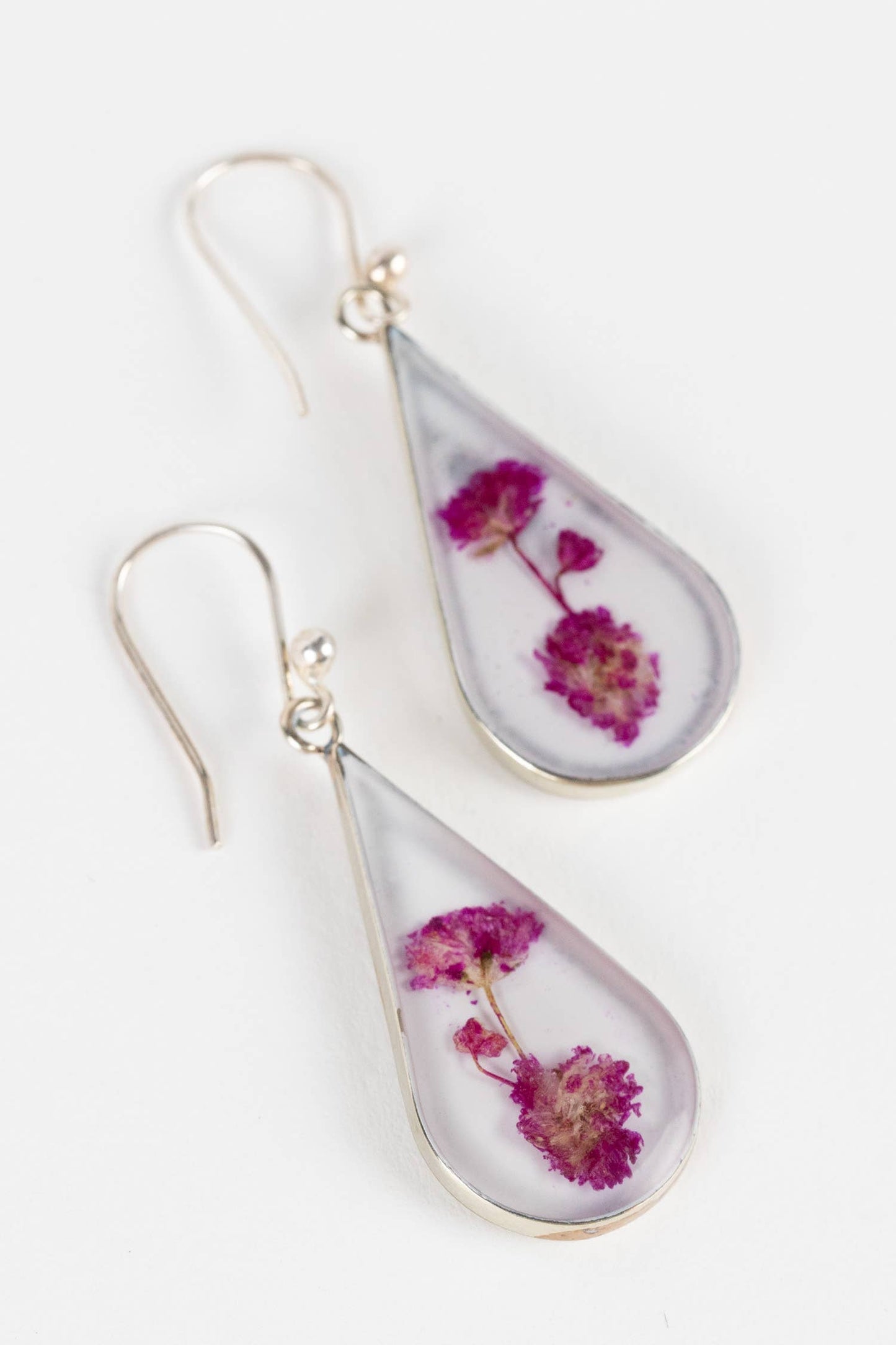 Purple Rain Flower Earrings