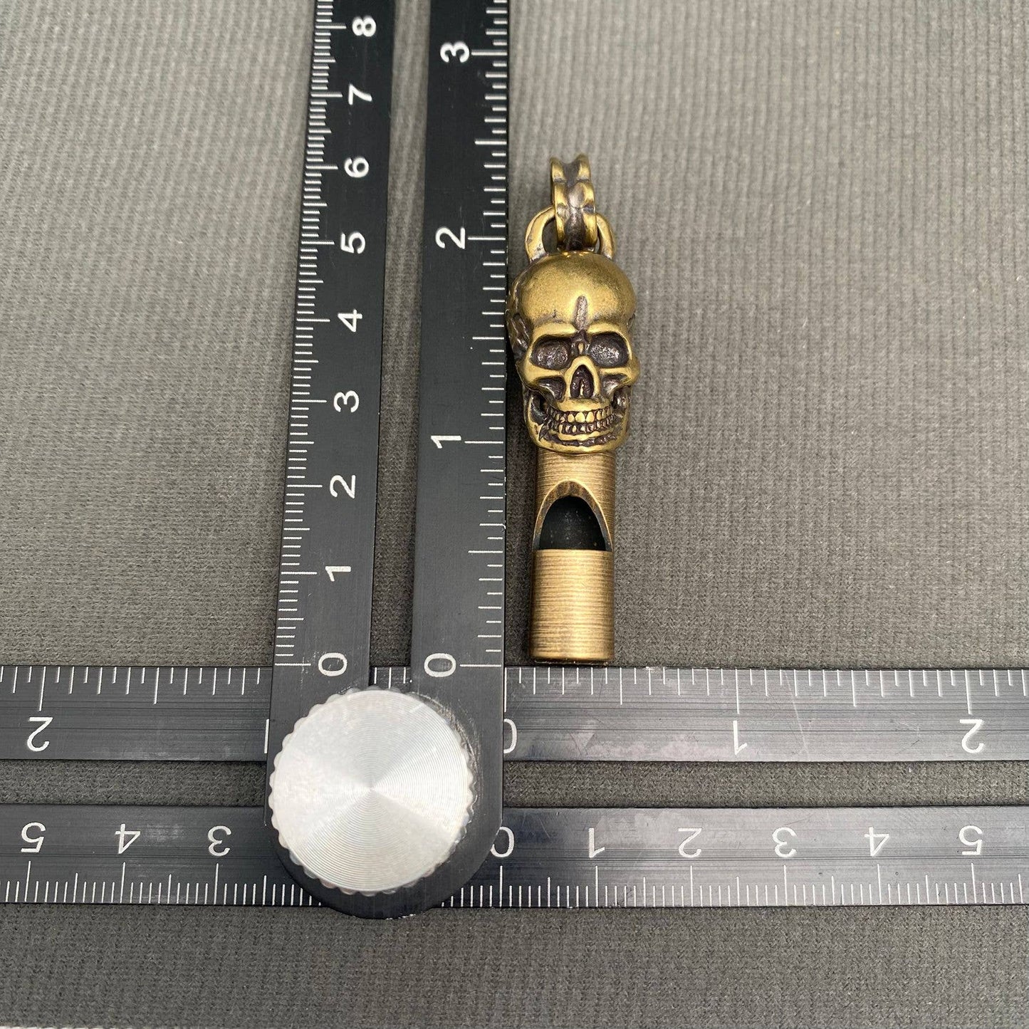 Brass Skull Whistle