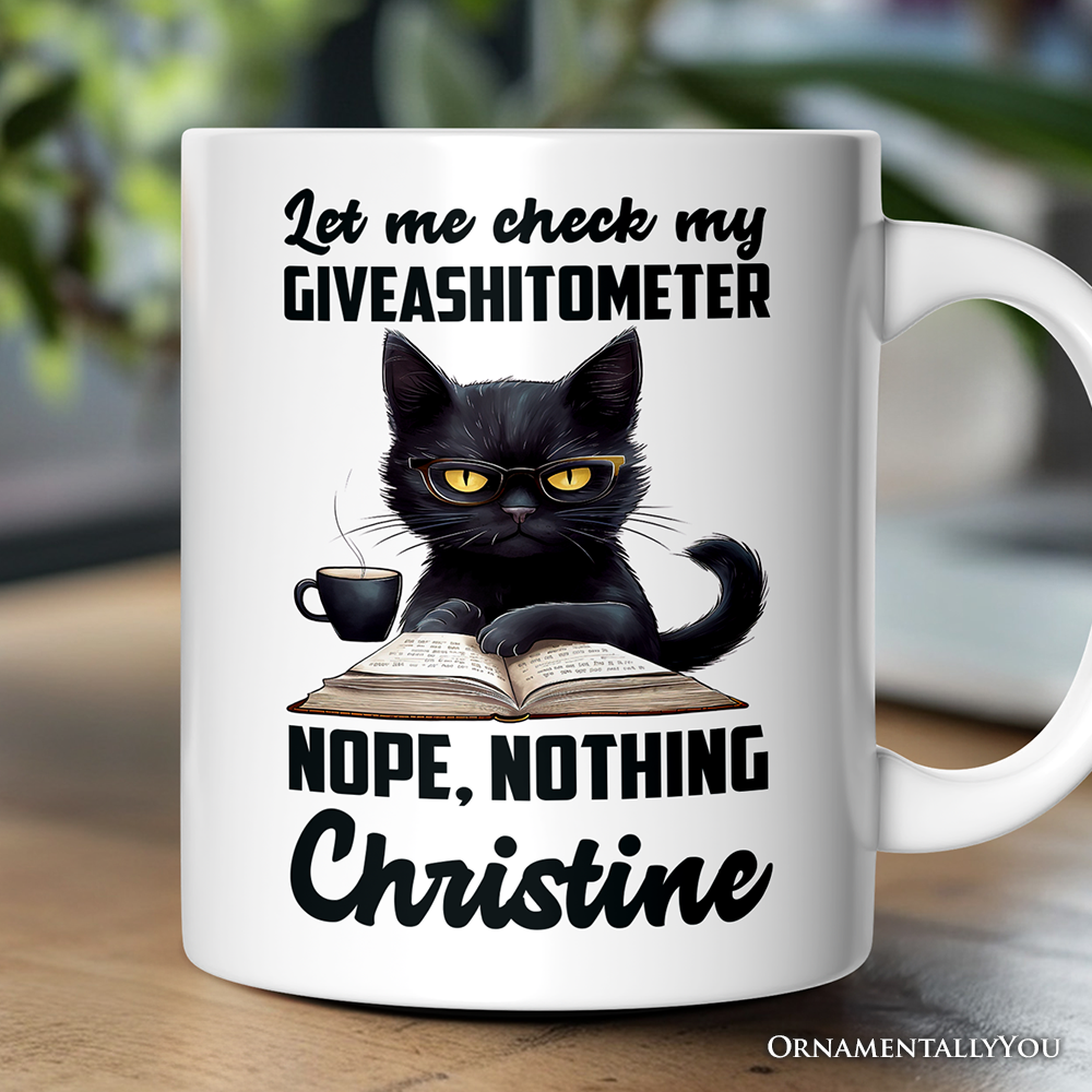 Sarcastic Black Cat Mug