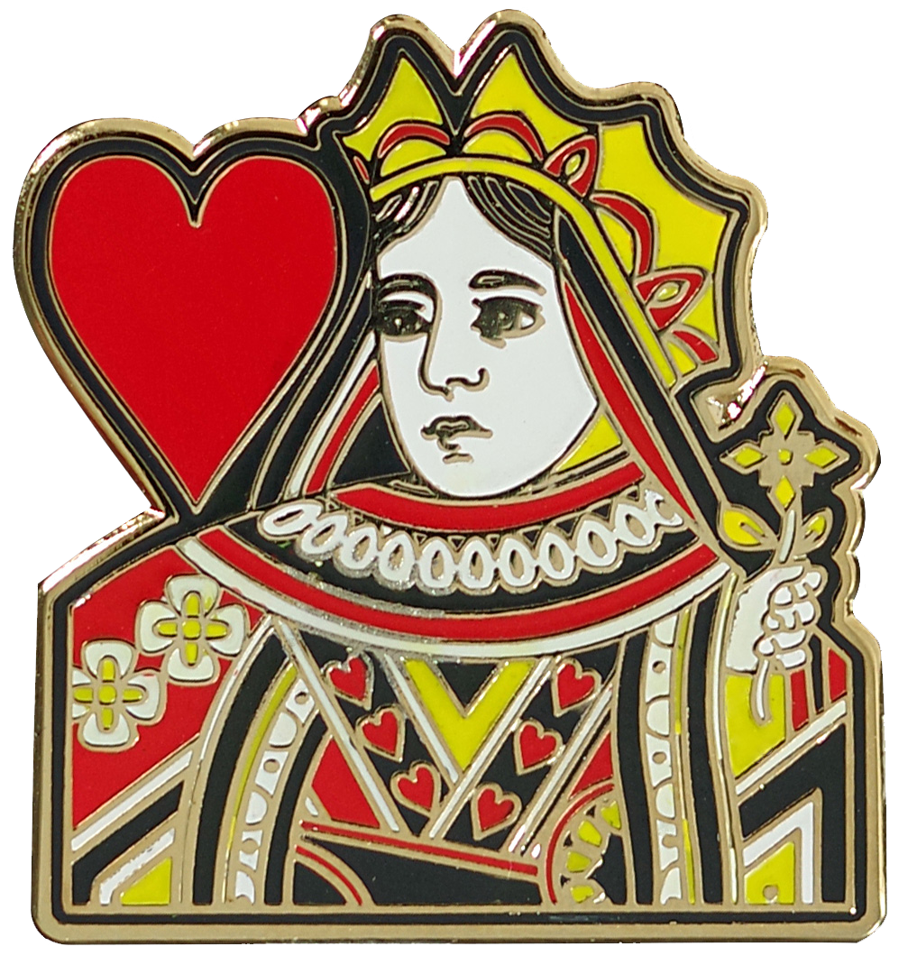 Queen of Hearts Enamel Pin