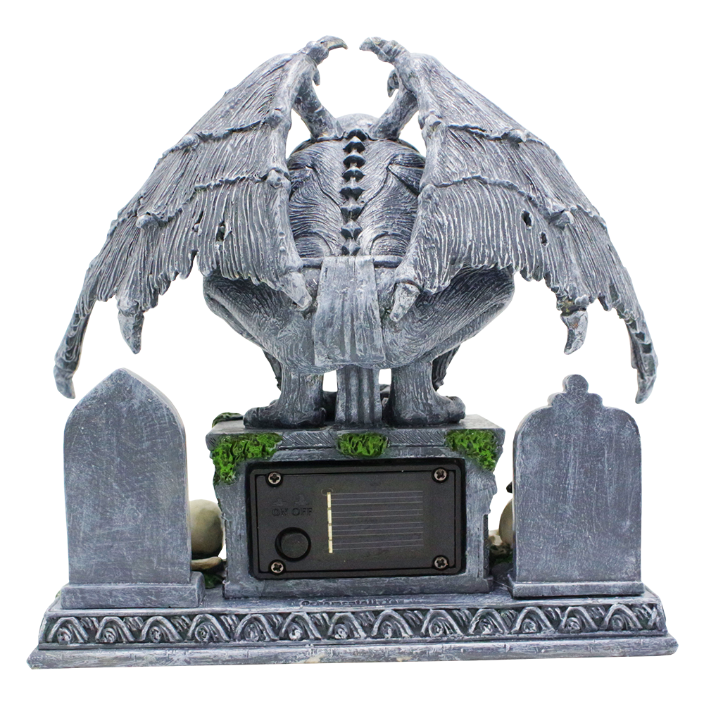 Grave Guardian Gargoyle Figurine - Solar Powered