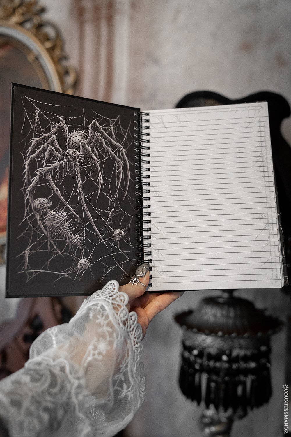 Death Spider Spiral Notebook