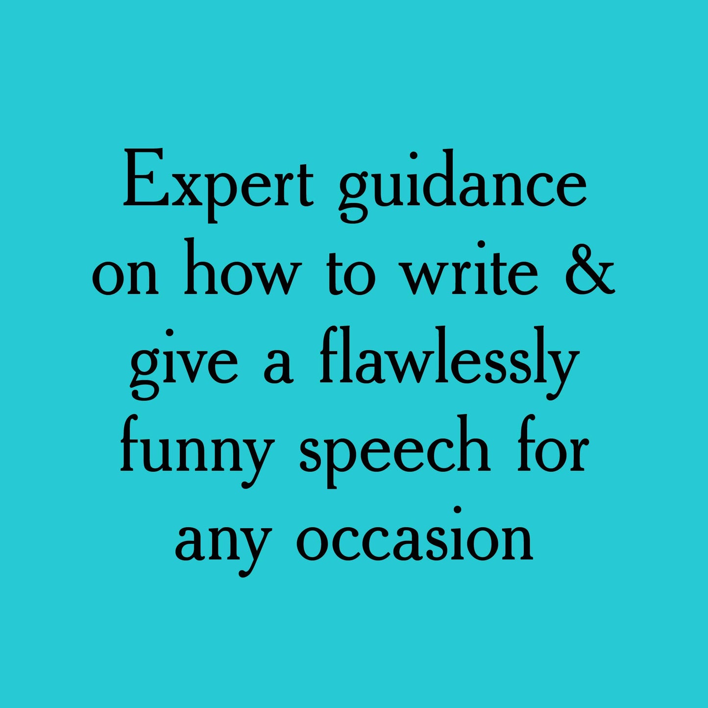 How to Write a Funny Speech . . .