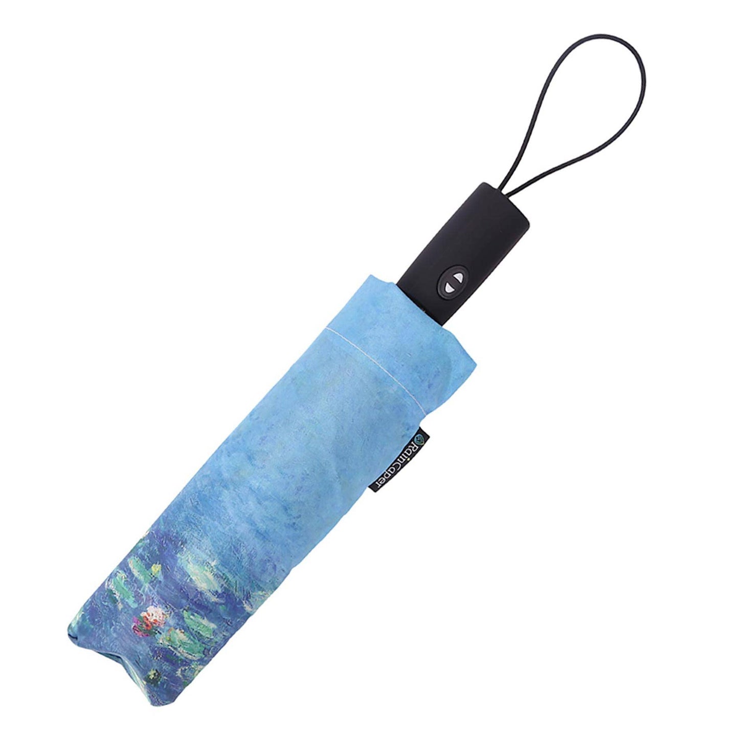 RainCaper Monet Water Lilies Folding Travel Umbrella