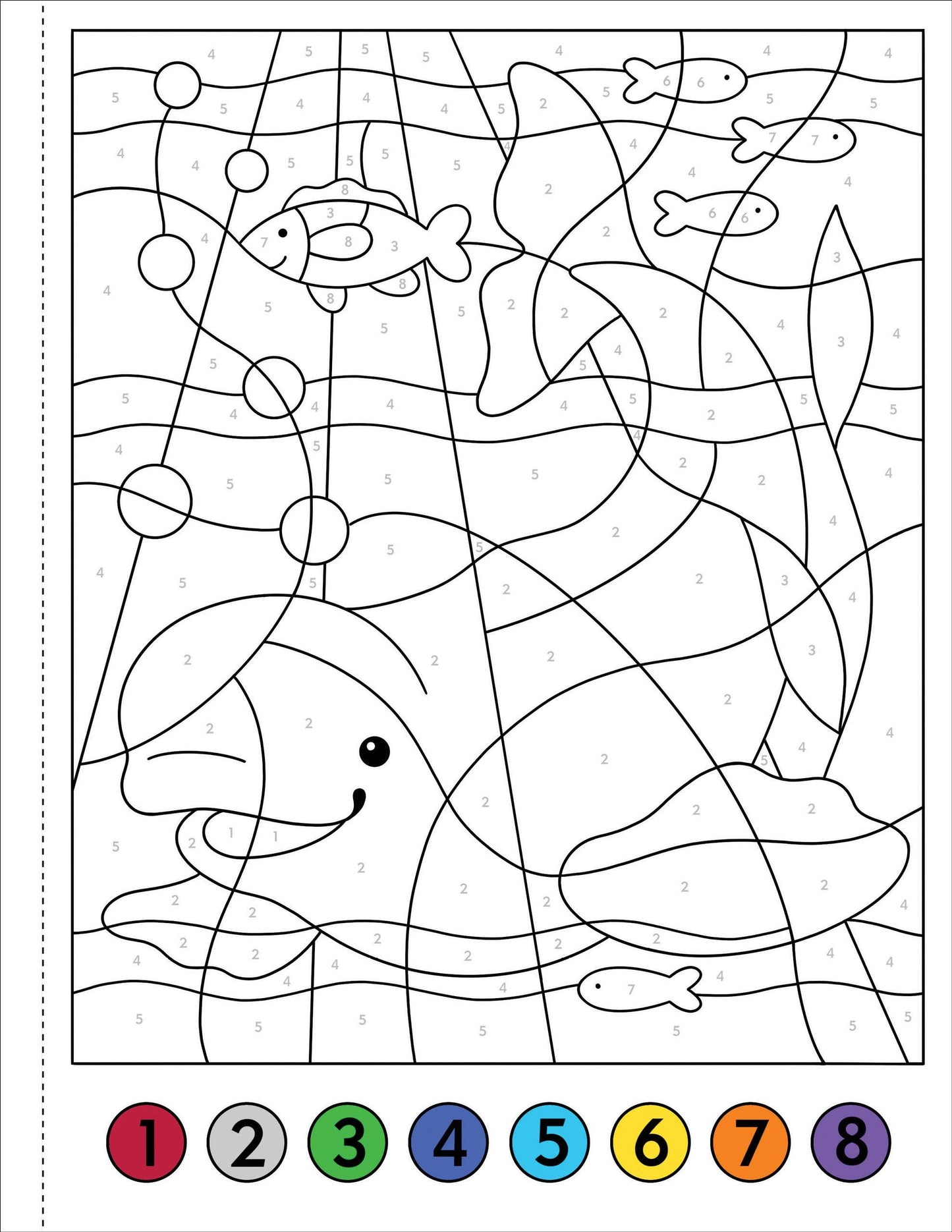 My First Color-By-Number! Under The Sea
