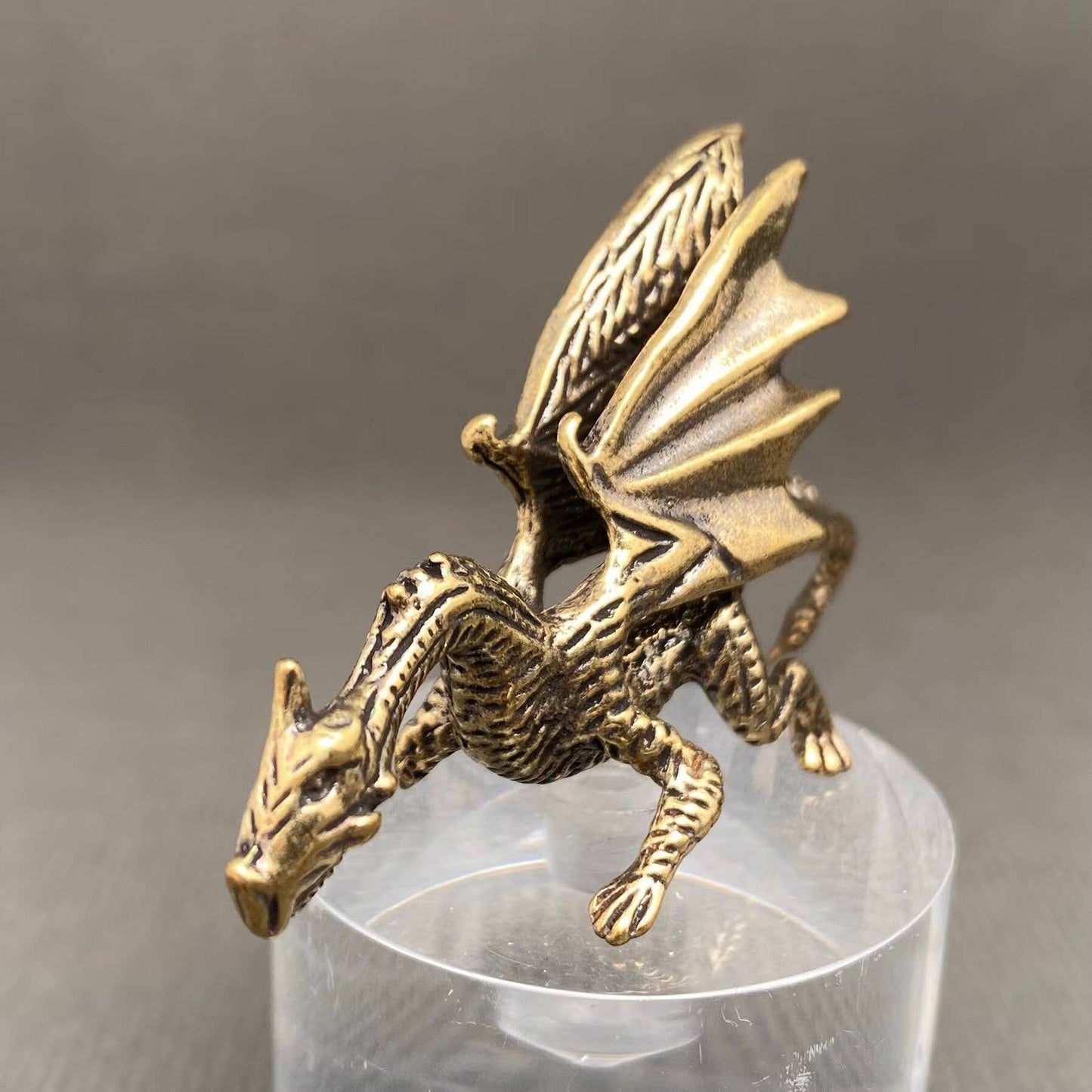 Brass Dragon Figurine