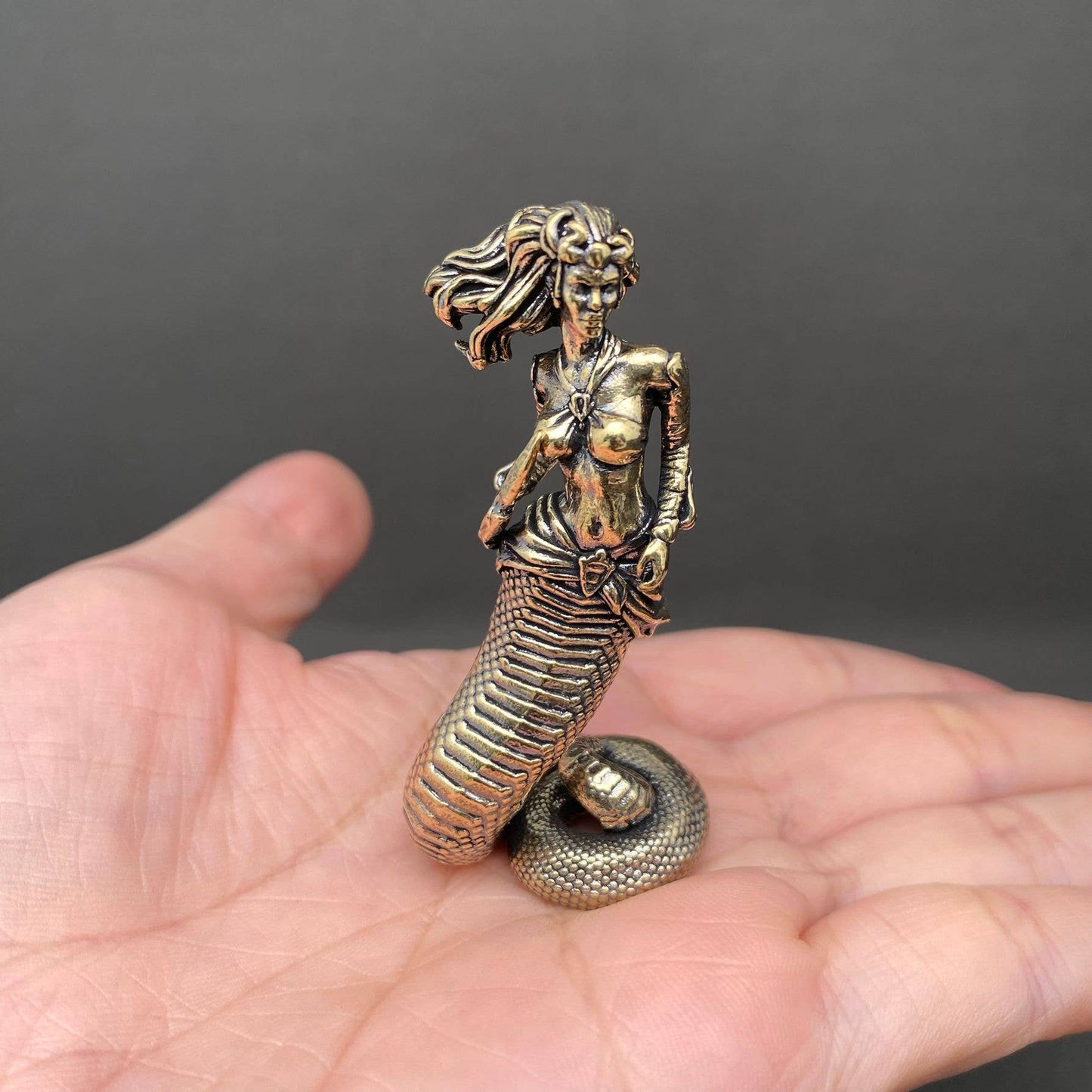 Brass Medusa Figurine