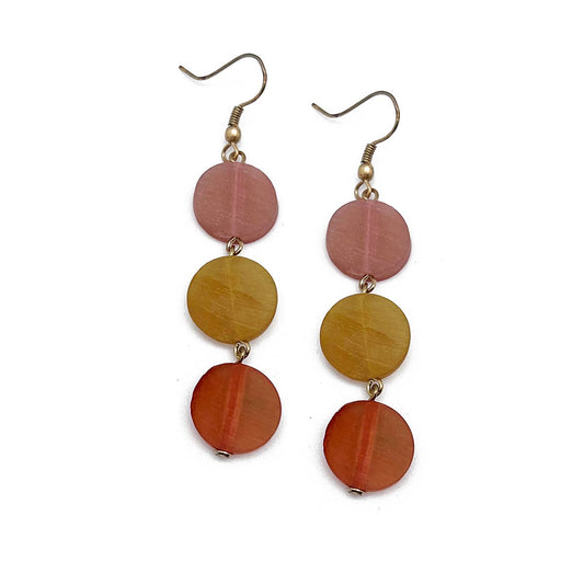 Omala Citrus Sunshine Small Circles Earrings