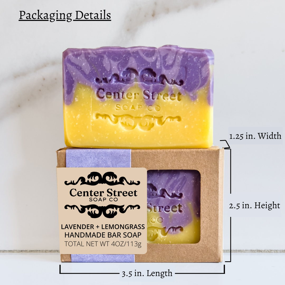 Lavender and Lemongrass Handmade Soap Bar