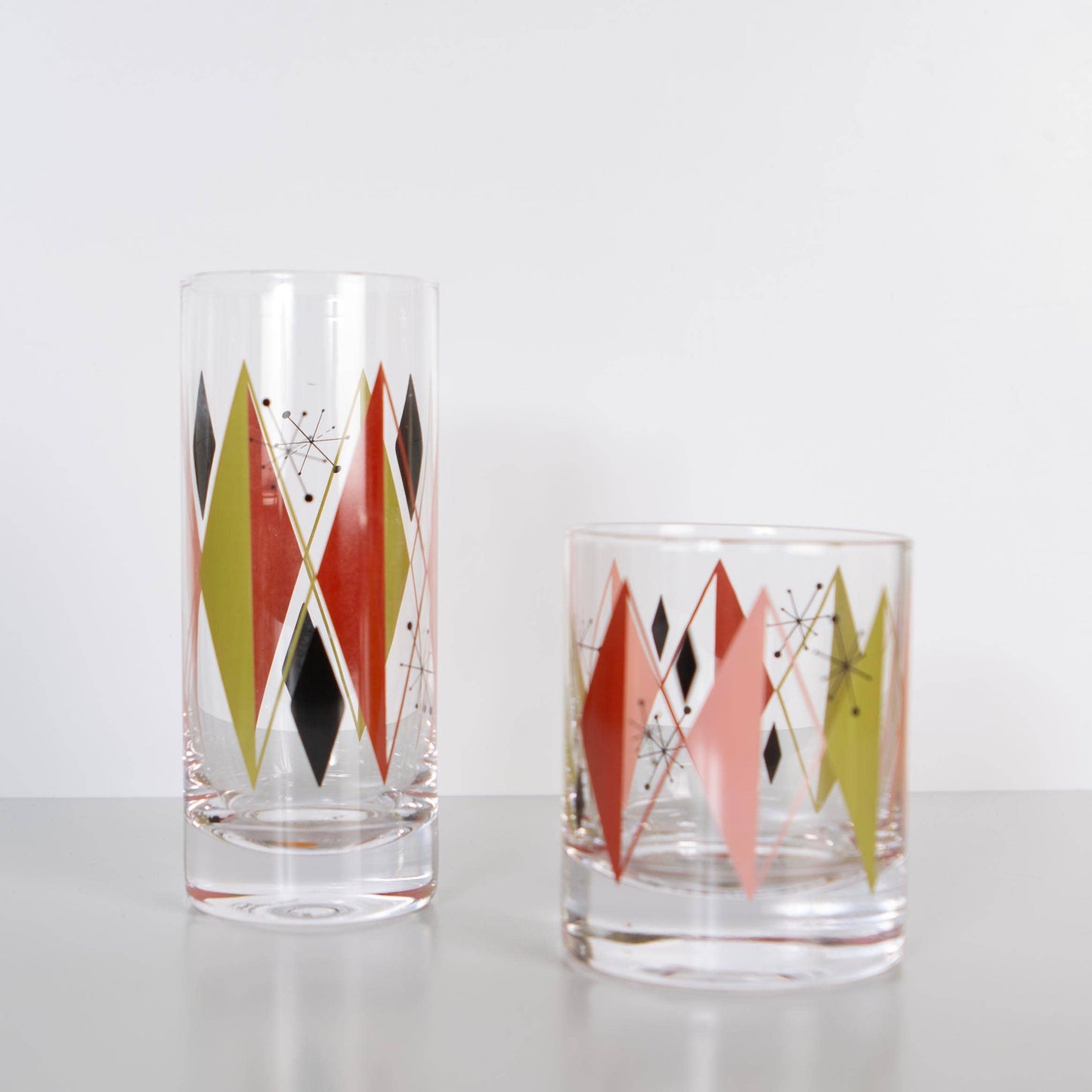 Retro Diamond Vintage Whiskey Cocktail Glass