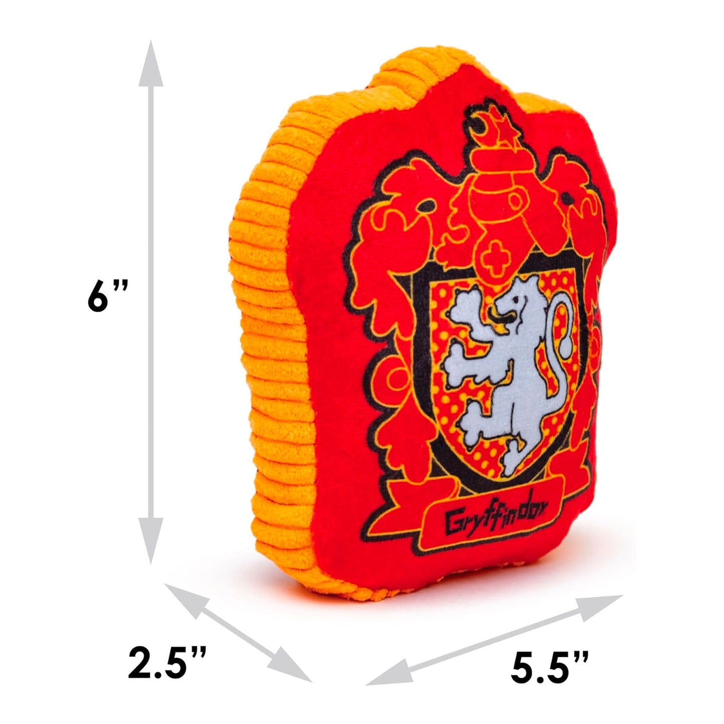 Harry Potter Gryffindor Crest Squeaky Plush Dog Toy