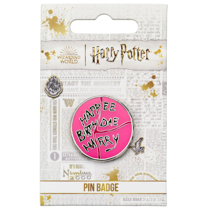 Harry Potter Hagrid Happee Birthdae Enamel Pin