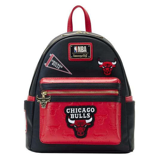 NBA Chicago Bulls Patch Icons Mini Backpack by Loungefly