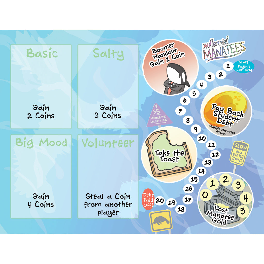 Millennial Manatees: Board Game in a Fanatee Pack