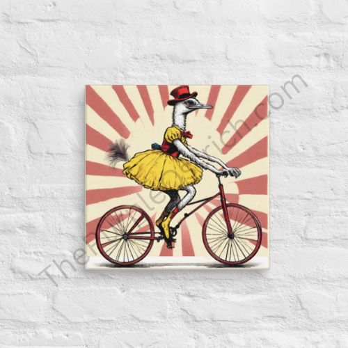 The Great Ostrich Escape - on Canvas