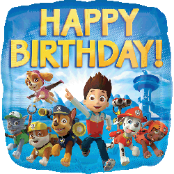 Paw Patrol Birthday Foil Balloons