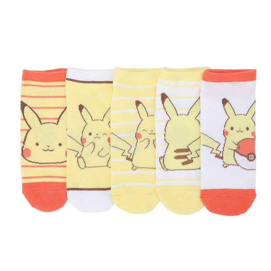 Pikachu Pokemon Unisex Ankle Socks 5-Pack