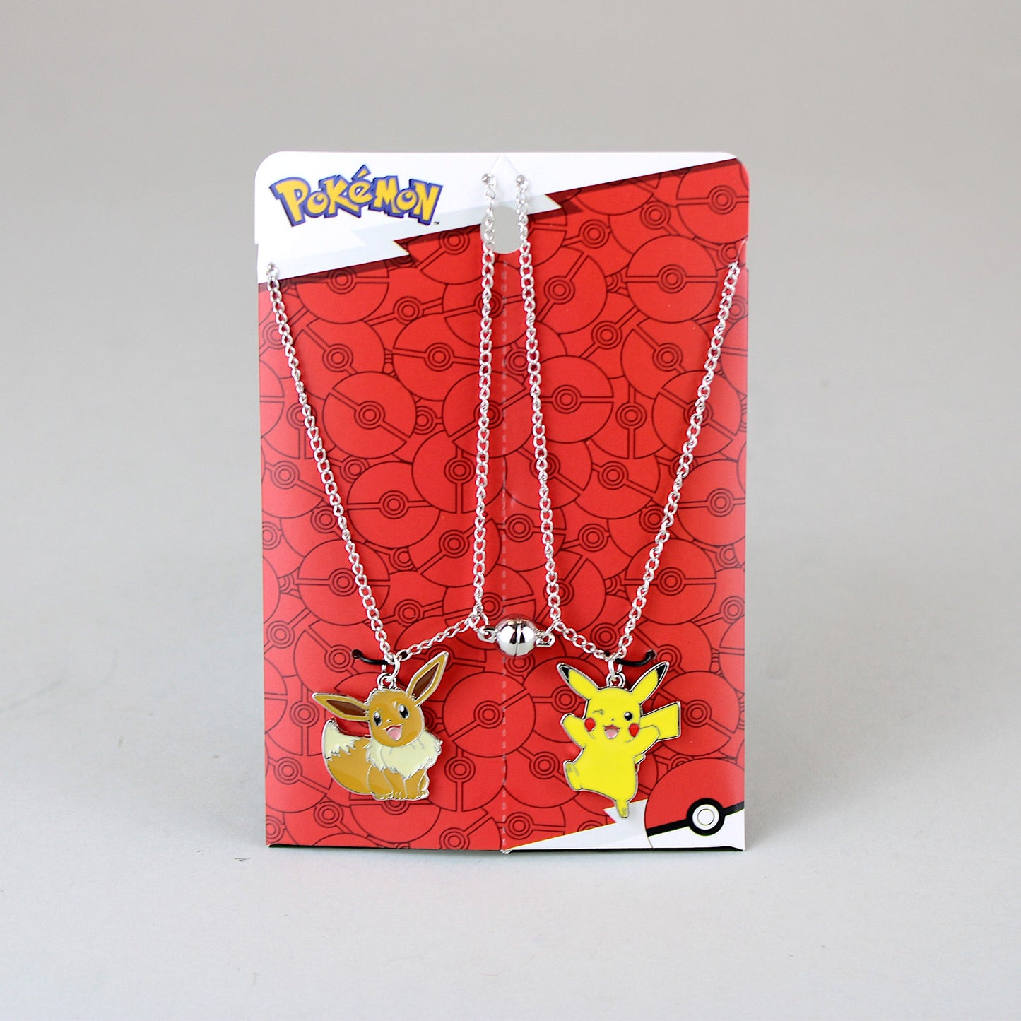 Pikachu & Eevee Pokemon Magnetic Necklace Set