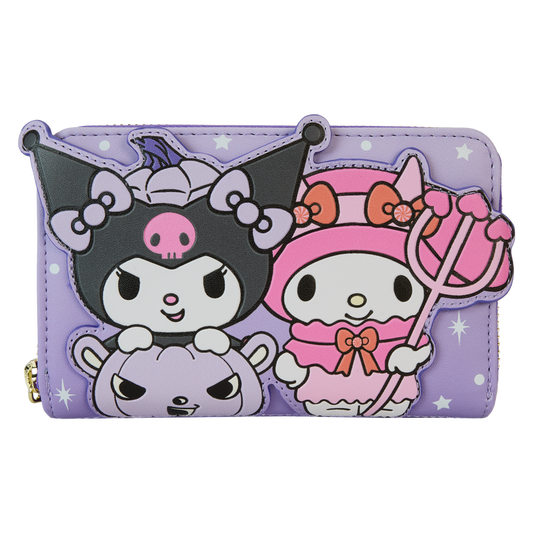 Sanrio Kuromi & My Melody Glow Zip Around Wallet by LoungeFly