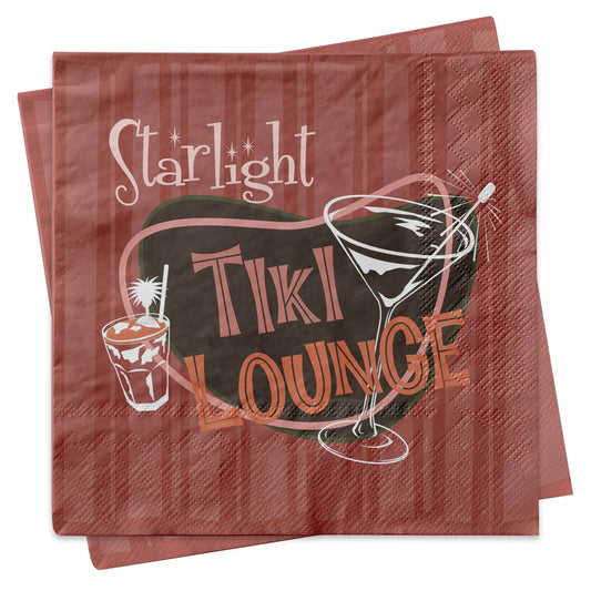 Starlight Tiki Lounge Cocktail Beverage Napkin