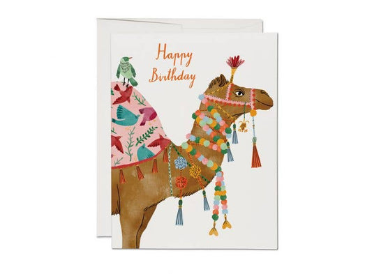 Camel birthday greeting card