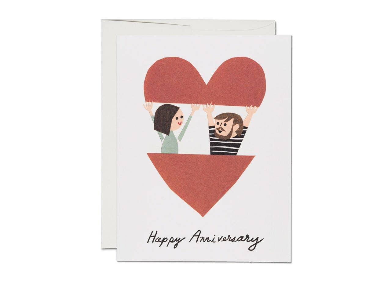 In the Heart anniversary greeting card