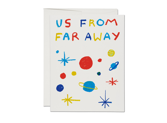 Far Away friendship greeting card