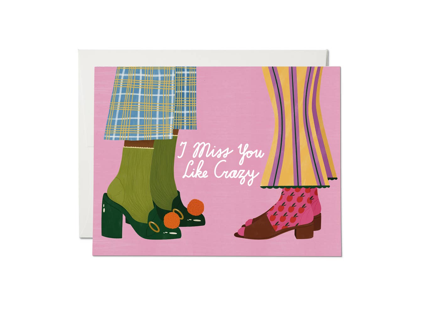 Crazy Socks friendship greeting card