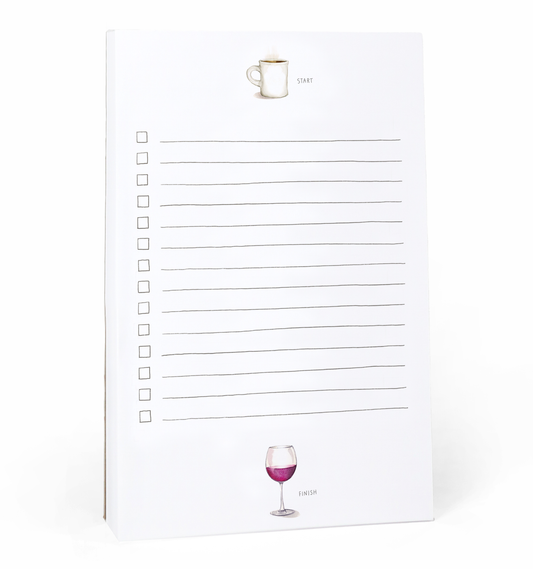 Wine & Coffee Lined Notepad